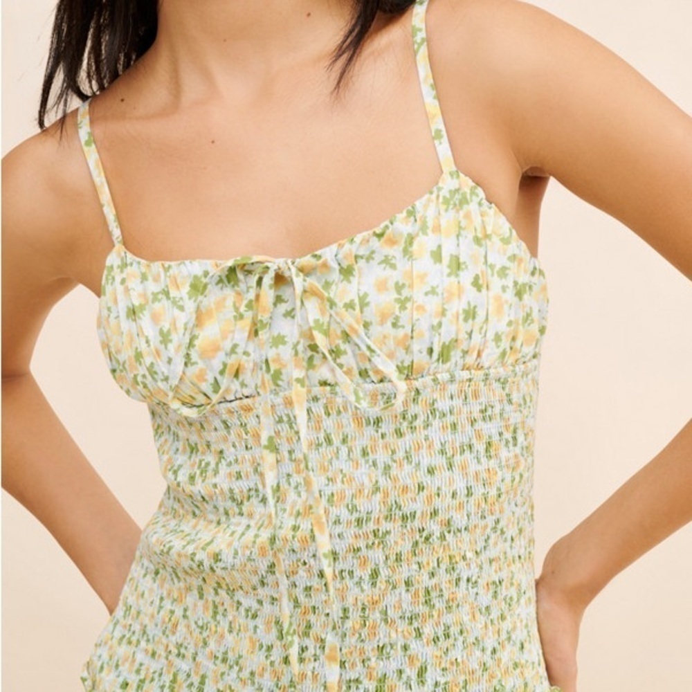 Free People Lavender Daze Dress (Green Combo) - Picture 4 of 6